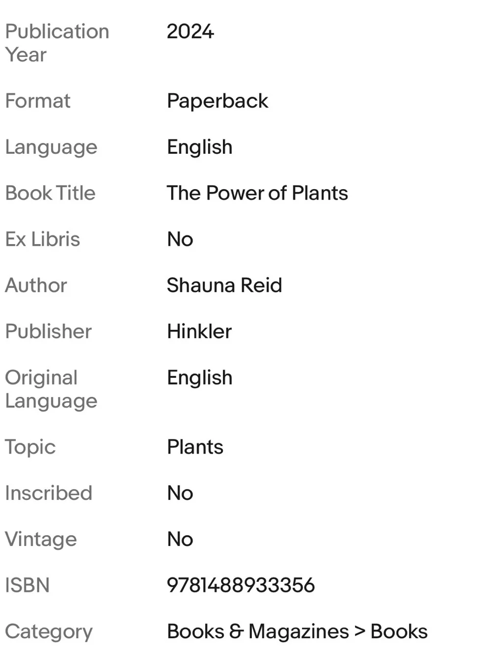 The Power of Plants Book - Navy Blue Cover
